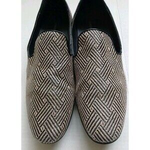 Giorgio Brutini Mens Clement Slip On Loafers Tan-Brown 10.5 M Herringbone Design